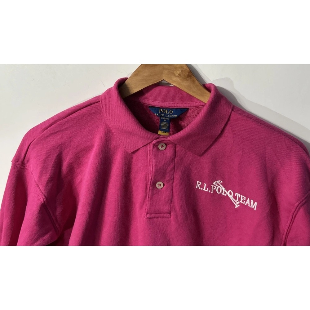 Girls Polo Ralph Lauren Polo Team Terry Polo Sweatshirt Large 12-14 EC Oversize